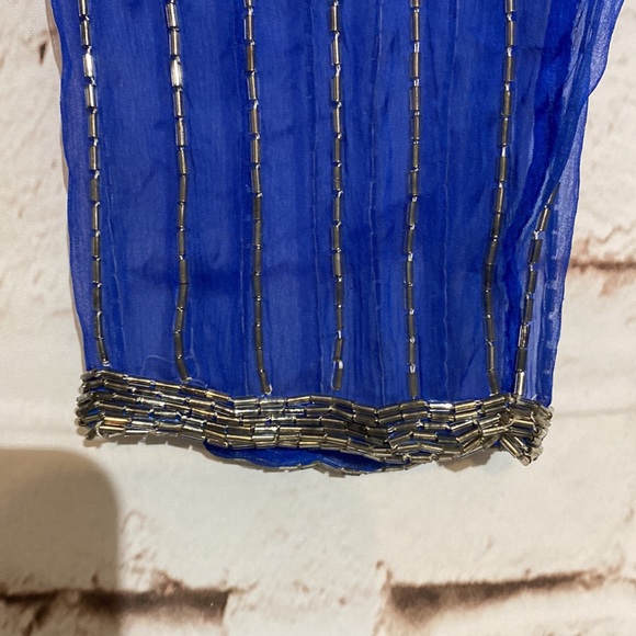 🎉HOST PICK🎉✨VINTAGE✨Silk Beaded Tunic, Size S - Picture 7 of 10